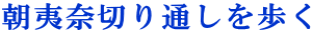 朝夷奈切り通しを歩く